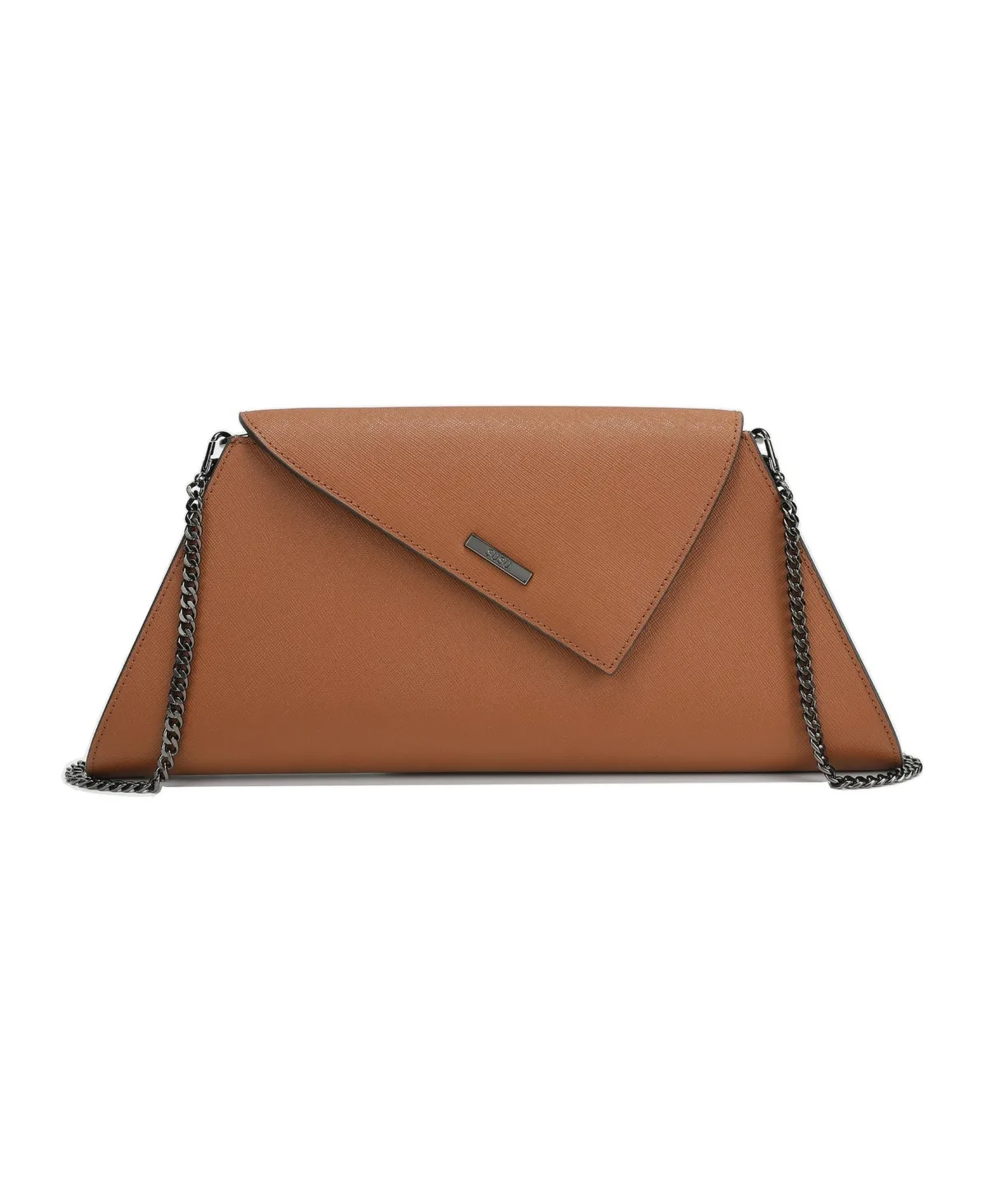 Saffiano Leather Envelope Clutch Purse Crossbody Evening Bag with Chain Strap Elegant Handbag by Susu