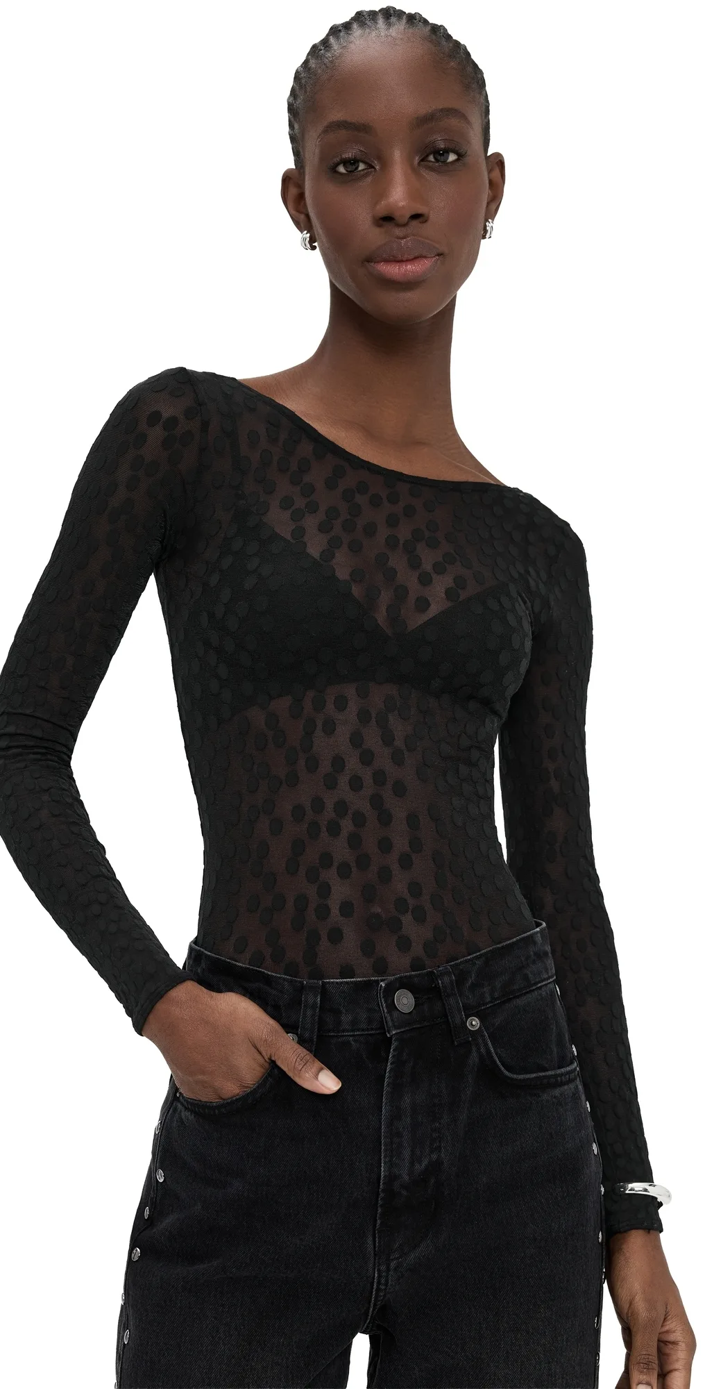 Sweet Dots String Thong Bodysuit