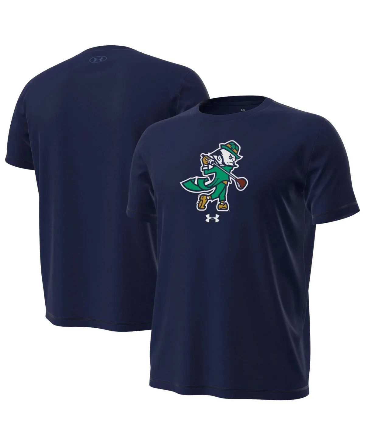 Notre Dame Fighting Irish Golf Leprechaun Tech Stretch T-Shirt by Under Armour