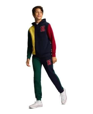Block Pullover Hoodie Fleece Jogger by Tommy Hilfiger