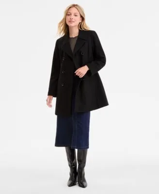 Double Breasted Peacoat Exclusively at Macys by Anne Klein
