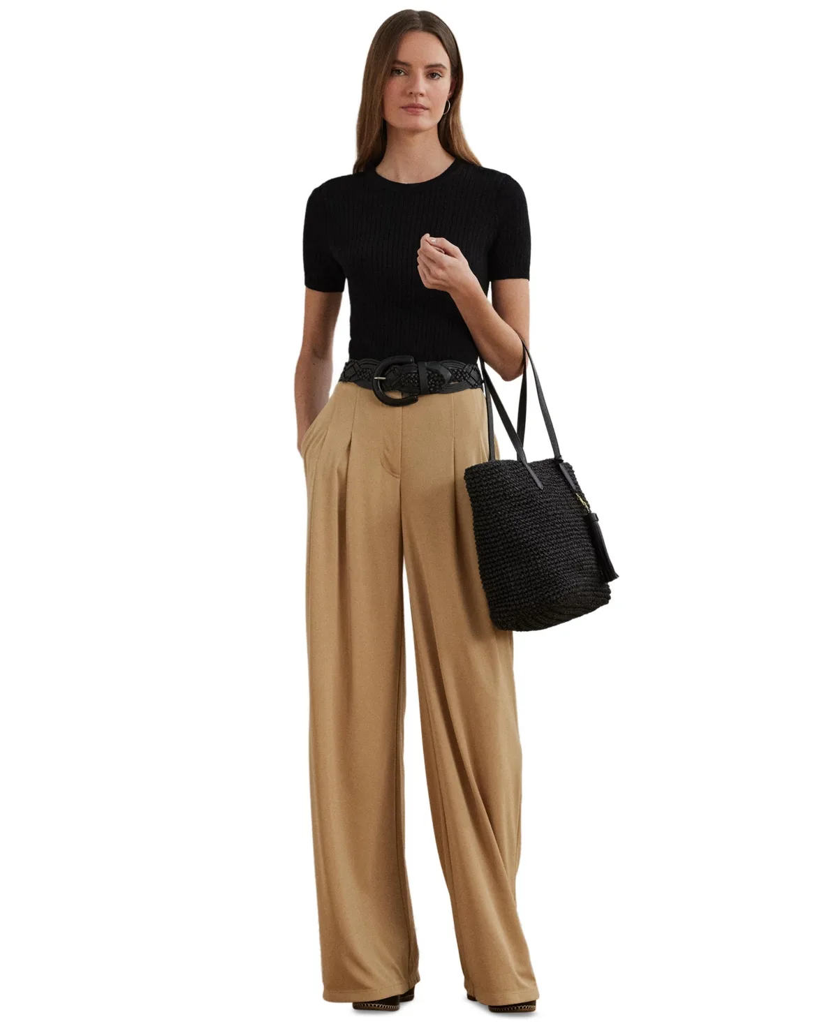Lauren Ralph Lauren High-Rise Wide-Leg Pants by Ralph Lauren