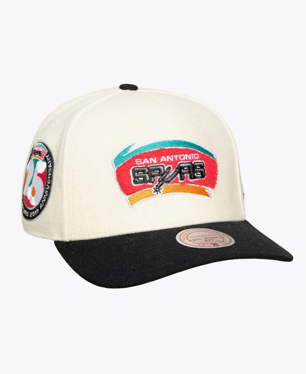 San Antonio Spurs Team Pro Adjustable Hat by Mitchell & Ness