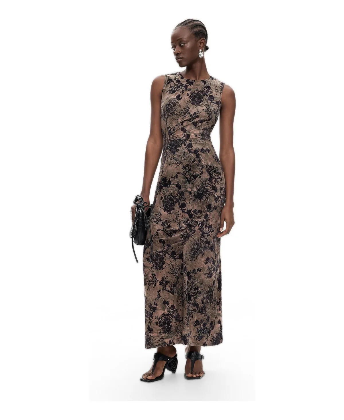 Flocked Long Dress by Desigual