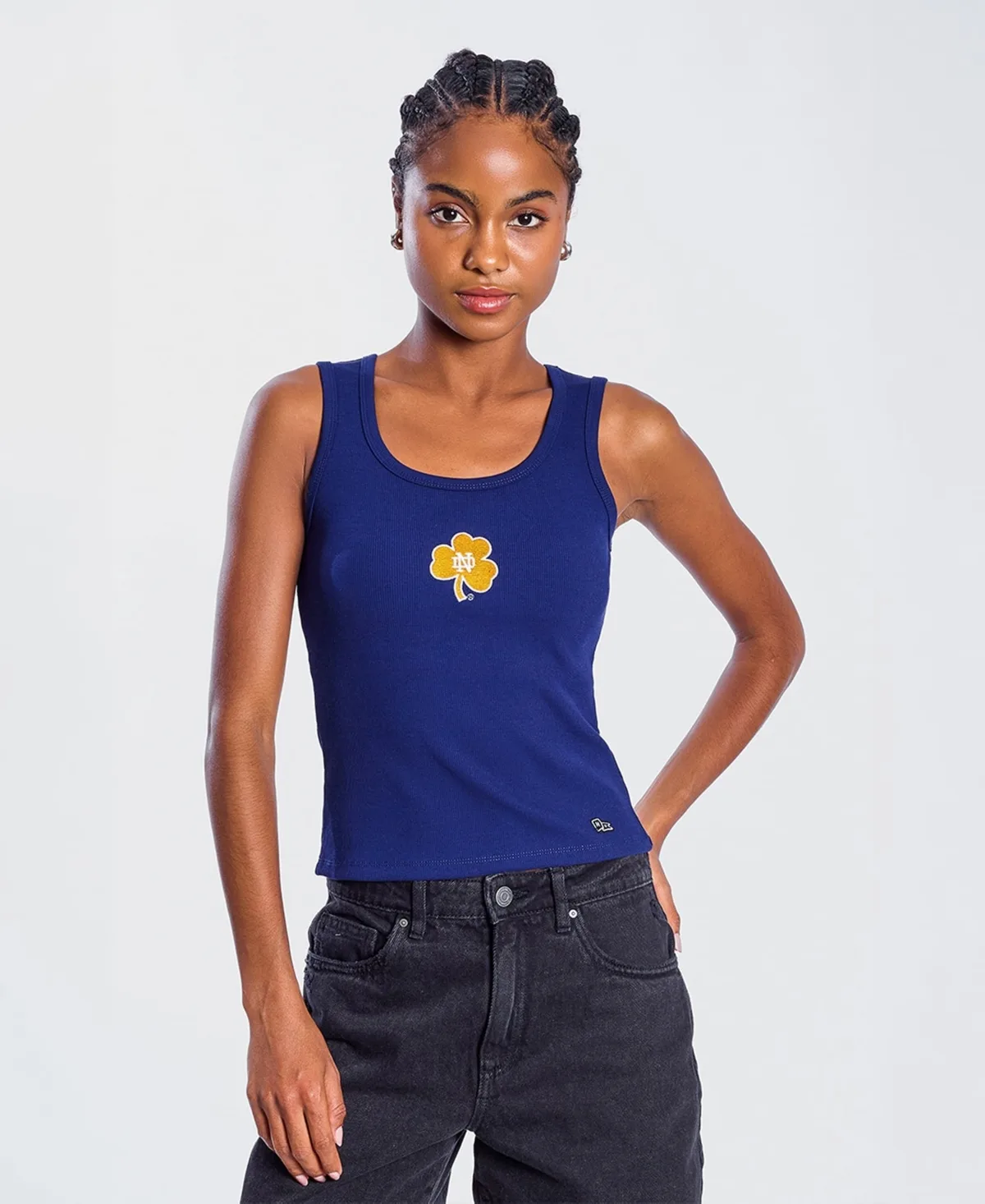 Notre Dame Fighting Irish Primary Logo Ribbed Tank Top by Hype and Vice
