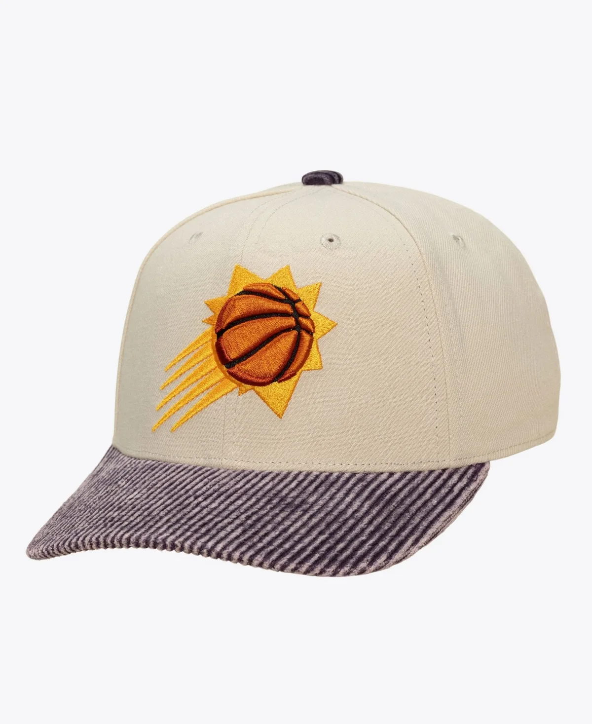 Phoenix Suns Washed Corduroy Pro Crown Snapback Hat by Mitchell & Ness