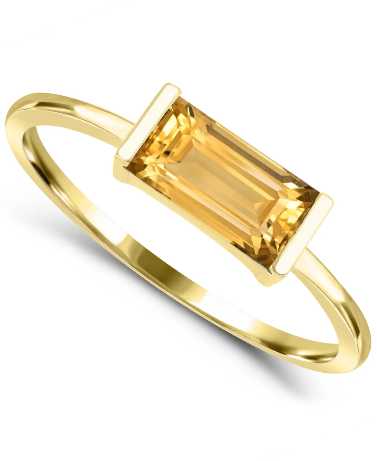 Citrine Ring (3/4 ct. t.w.) in 14k Gold-Plated Sterling Silver by Macy's