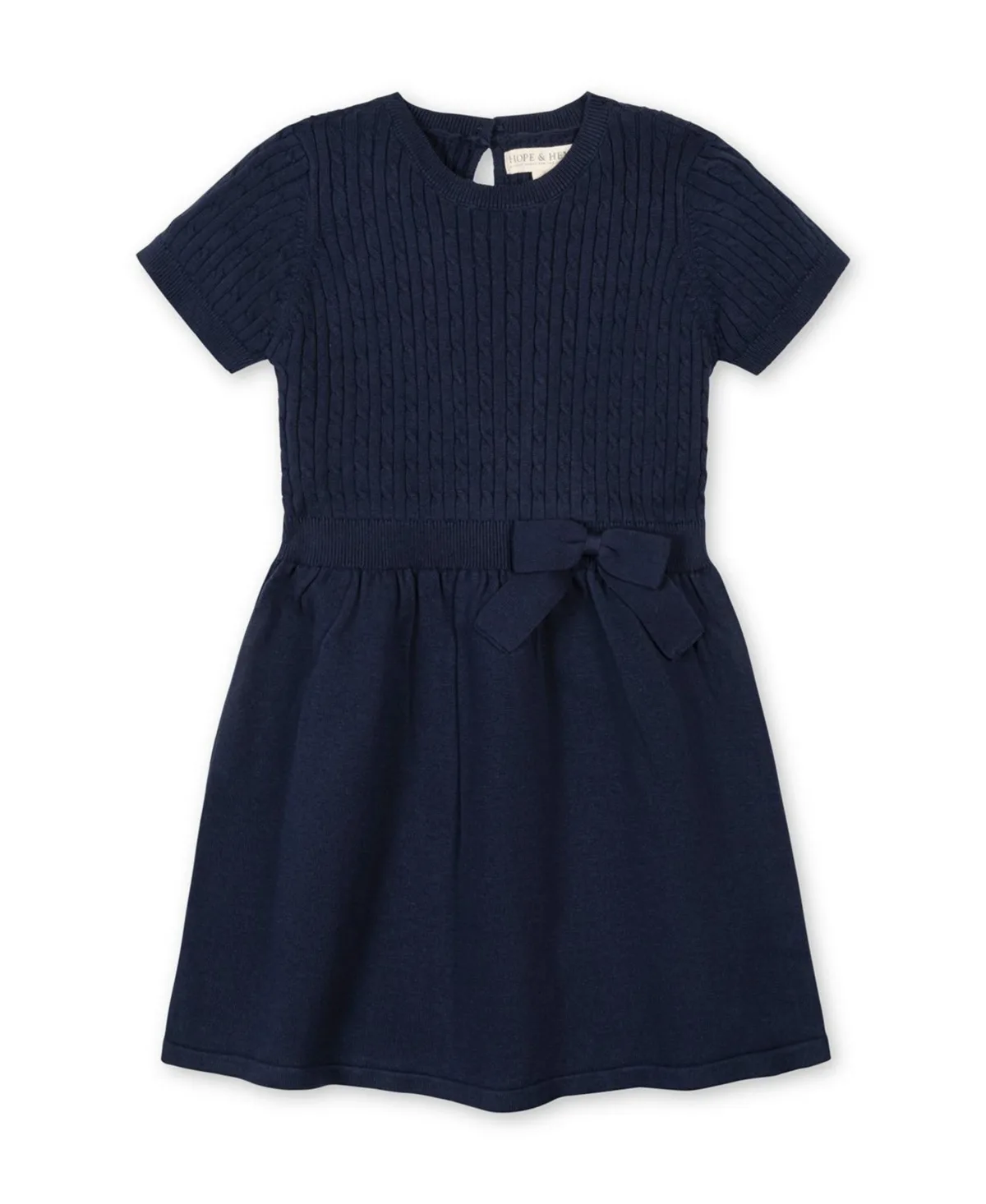 Cable-Knit Organic Cotton Sweater Dress by Hope & Henry