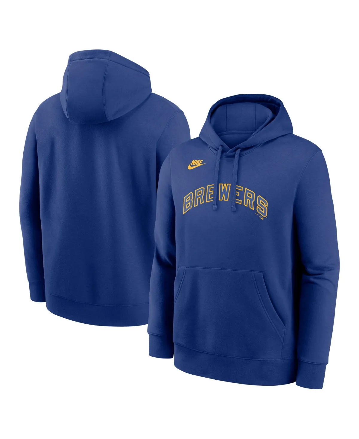 Milwaukee Brewers Cooperstown Collection Wordmark Club Hoodie by Nike