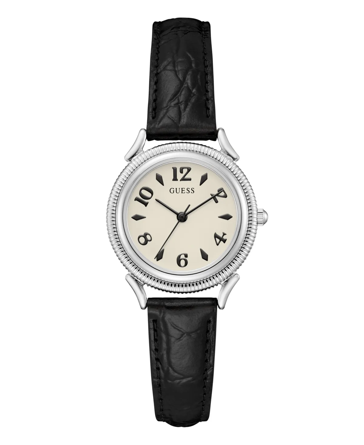 Quartz Analog Black Leather Watch 31mm by GUESS