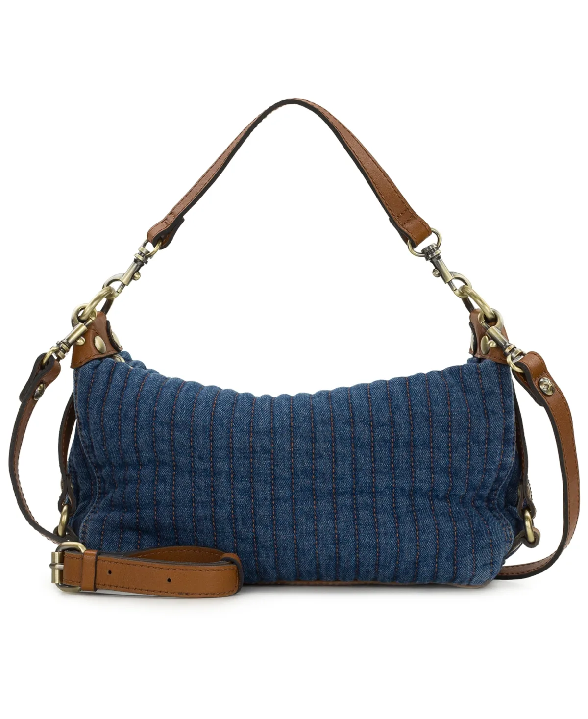 Torcy Quilted Cotton Zip-Top Small Crossbody Handbag by Patricia Nash