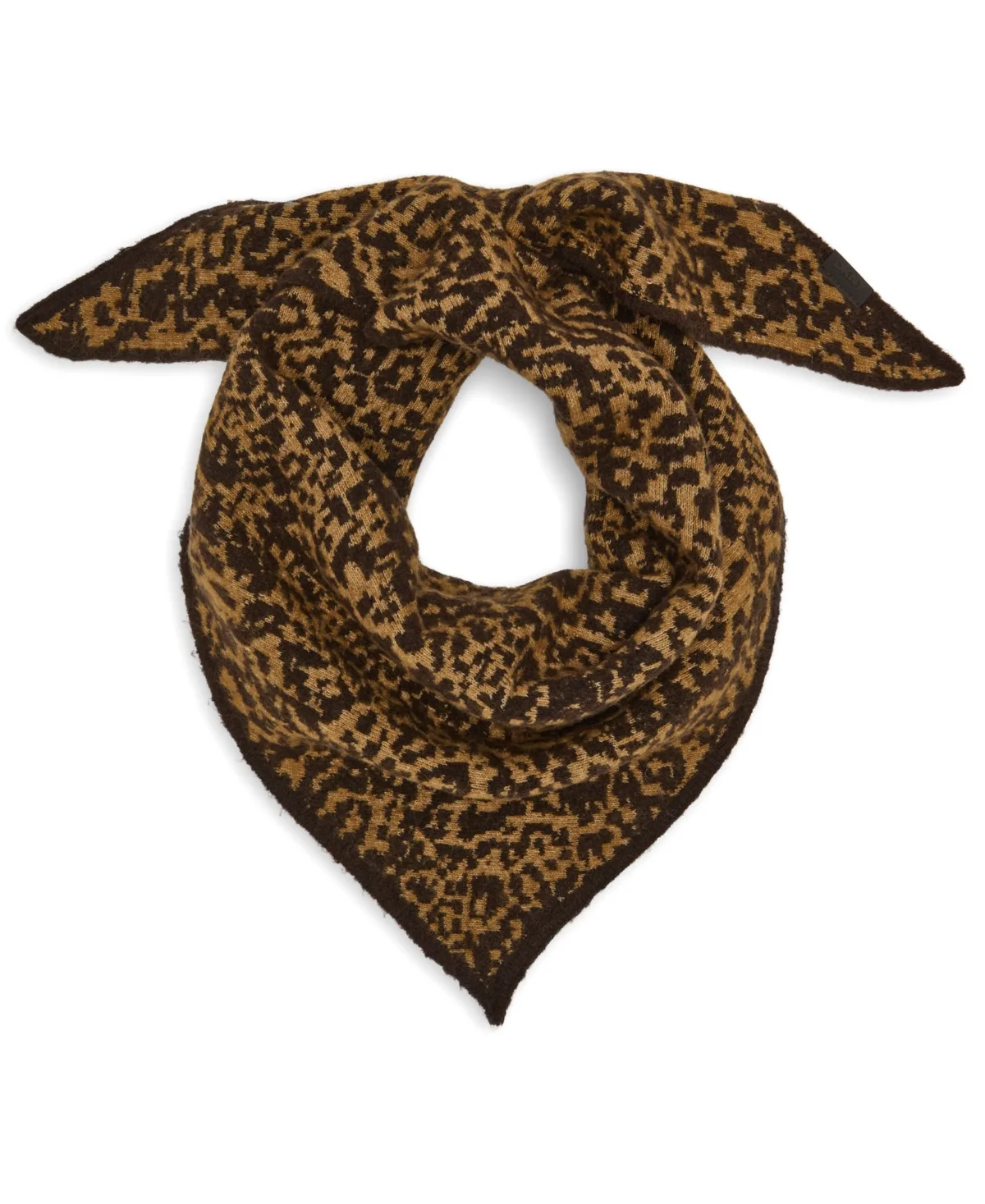 Leopard Print Winter City Animal Pull Wrap Scarf by DKNY