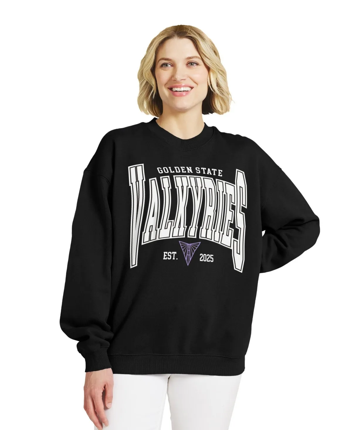 Golden State Valkyries Oversized Team Fleece Sweatshirt by Wear by Erin Andrews