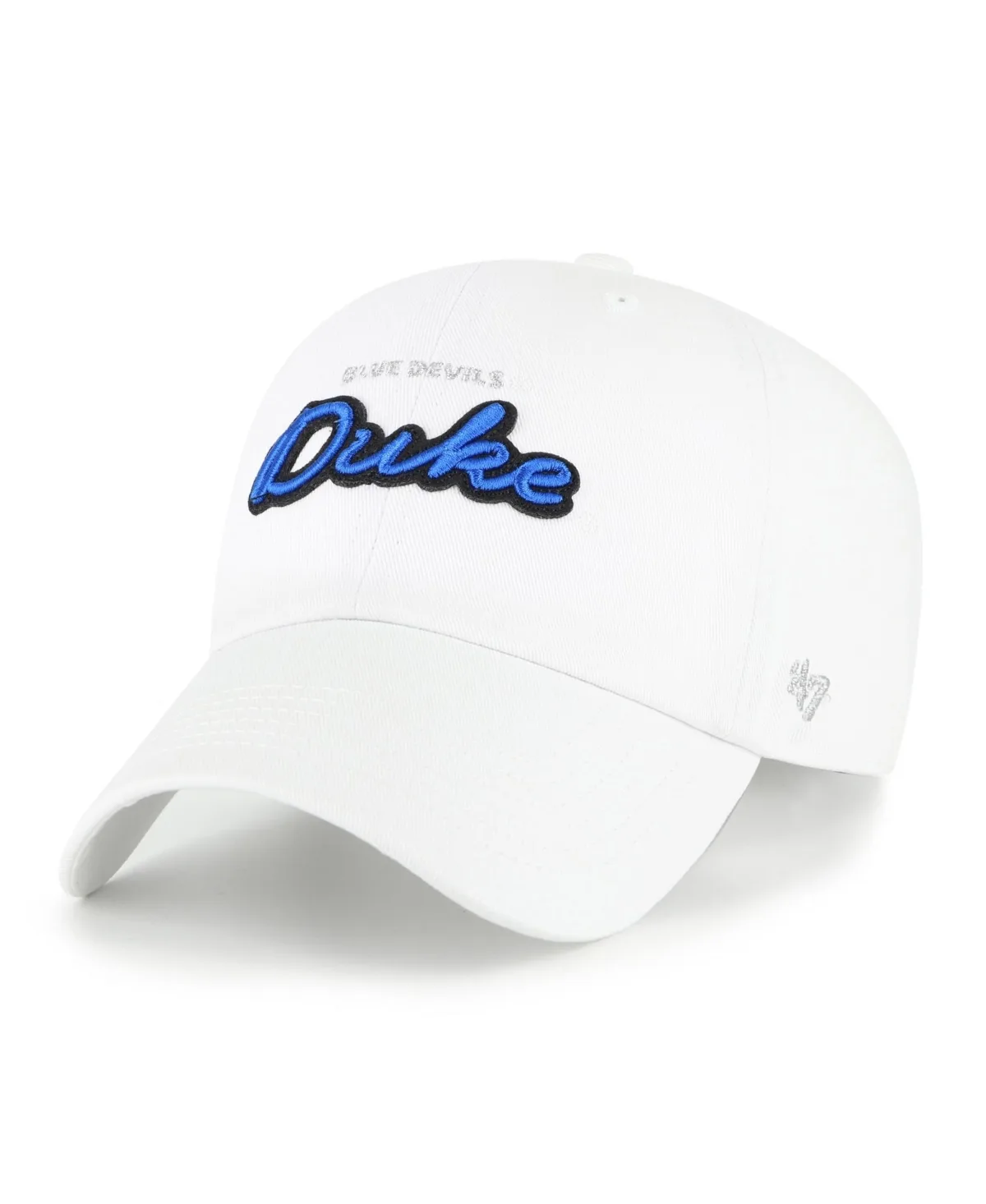 Duke Blue Devils Trendy Script Clean Up Adjustable Hat by 47 Brand