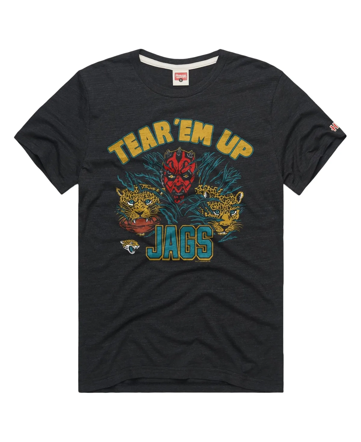 Jacksonville Jaguars Star Wars x Nfl Tri-Blend T-Shirt by Homage