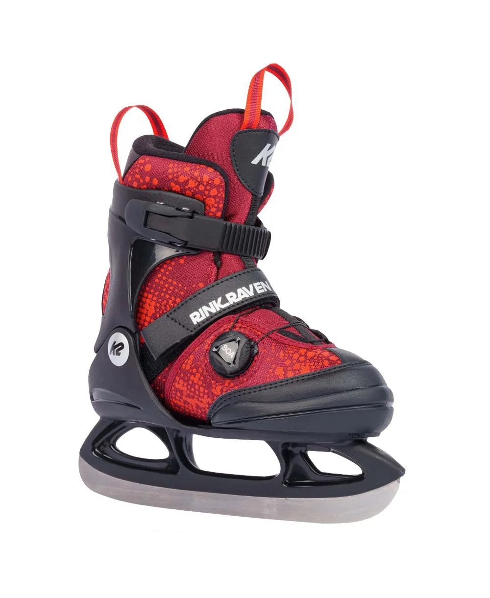 Rink Raven Boa Adjustable Junior Ice Skates by K2