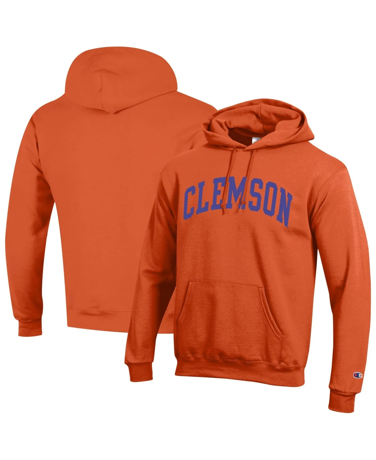 Clemson Tigers Basic Arch Fleece Pullover Hoodie by Champion