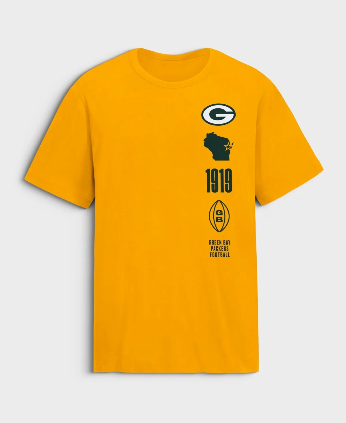 Green Bay Packers Breaking Tackles Legacy Cotton T-Shirt by Fanatics