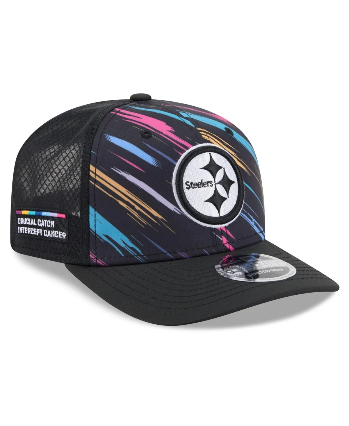 Pittsburgh Steelers 2026 NFL Crucial Catch 9SEVENTY Adjustable Trucker Hat by New Era