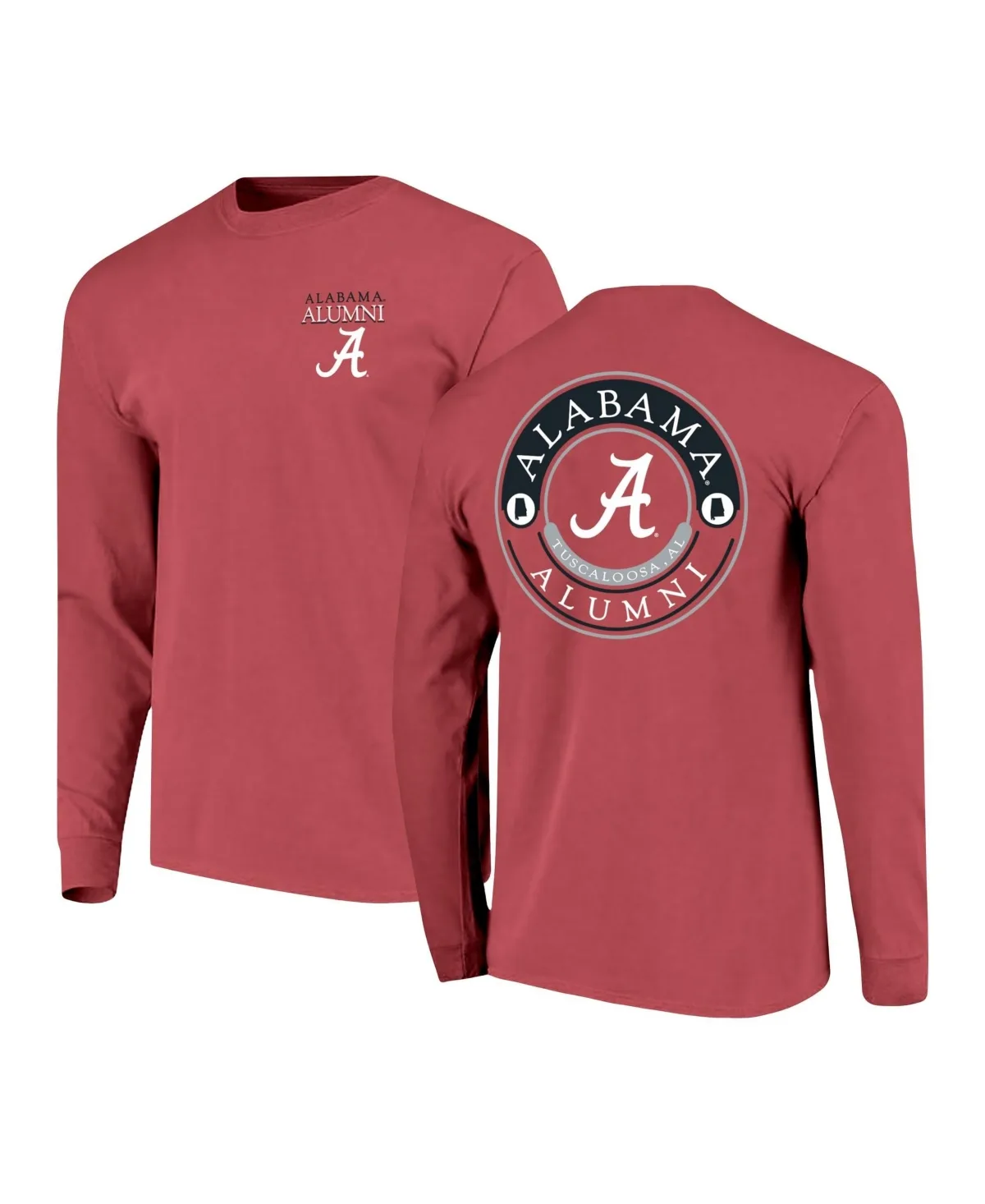 Alabama Crimson Tide Circle Seal Alumni Long-Sleeve T-Shirt by Image One