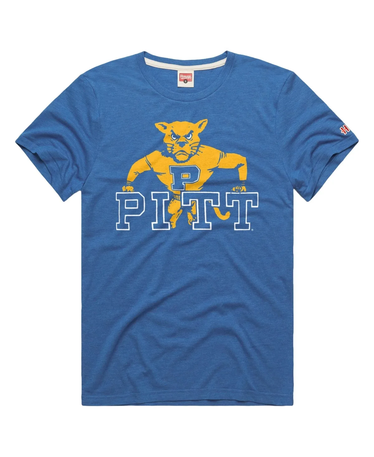 Pitt Panthers 1980 Logo Tri-Blend T-Shirt by Homage