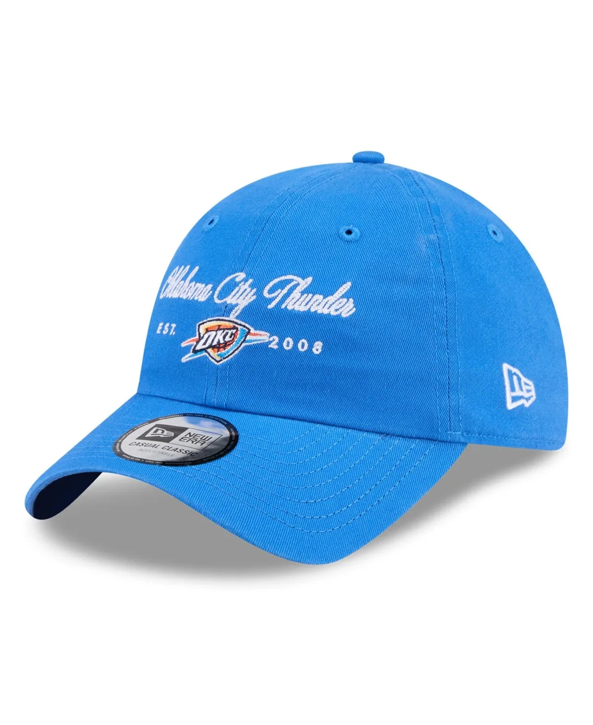 Oklahoma City Thunder Script Casual Classic Adjustable Hat by New Era