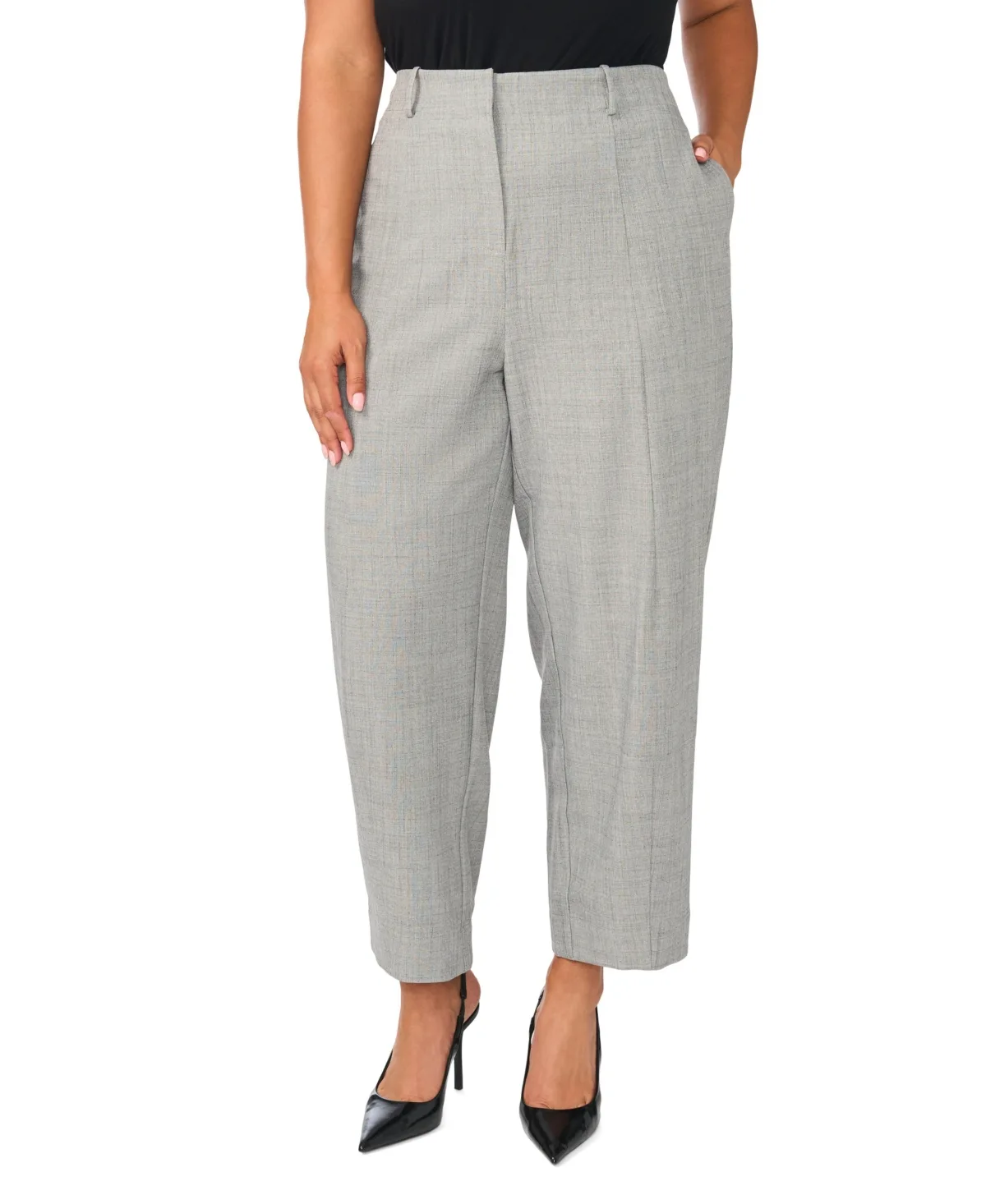 Balloon High-Waisted Straight-Leg Pants by Vince Camuto