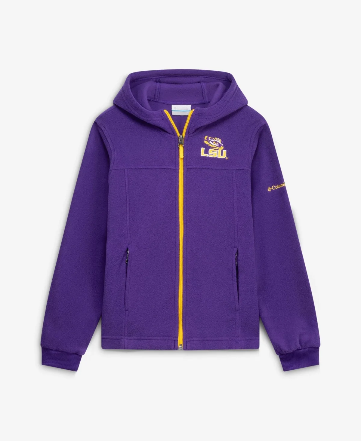 Lsu Tigers Flanker Fleece Full-Zip Hoodie by Columbia