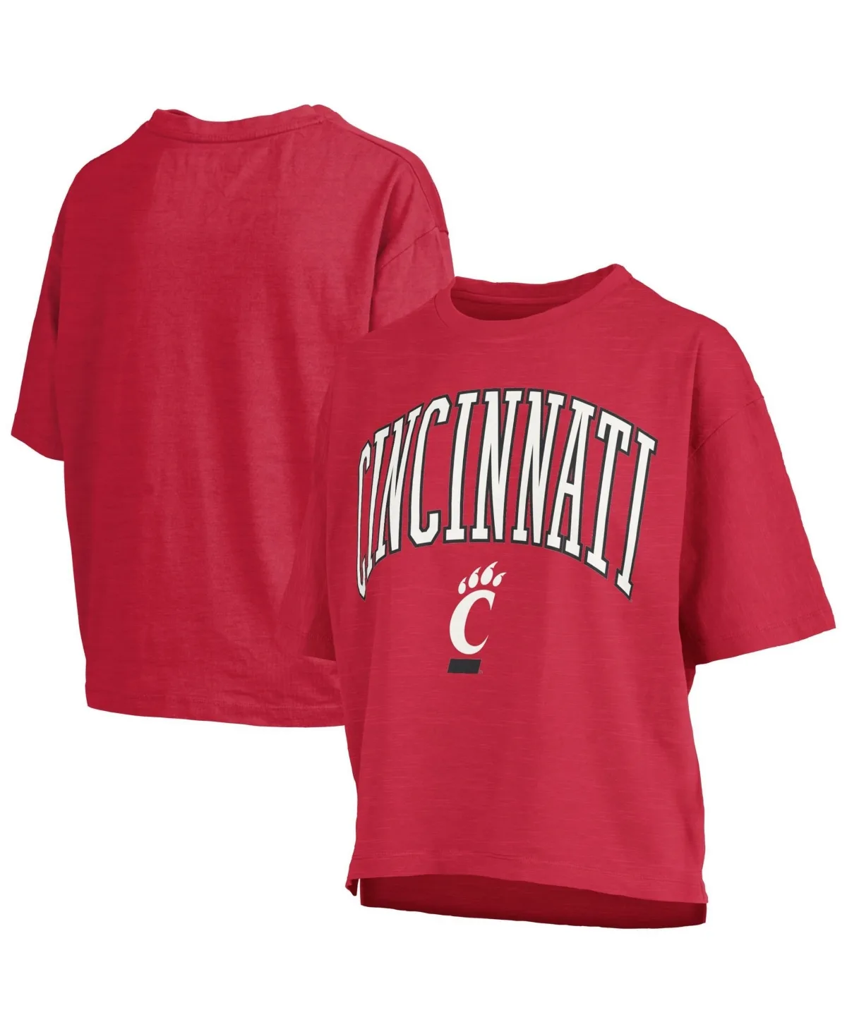 Cincinnati Bearcats Oversized Nelson Arch Over Logo Slub T-Shirt by Pressbox