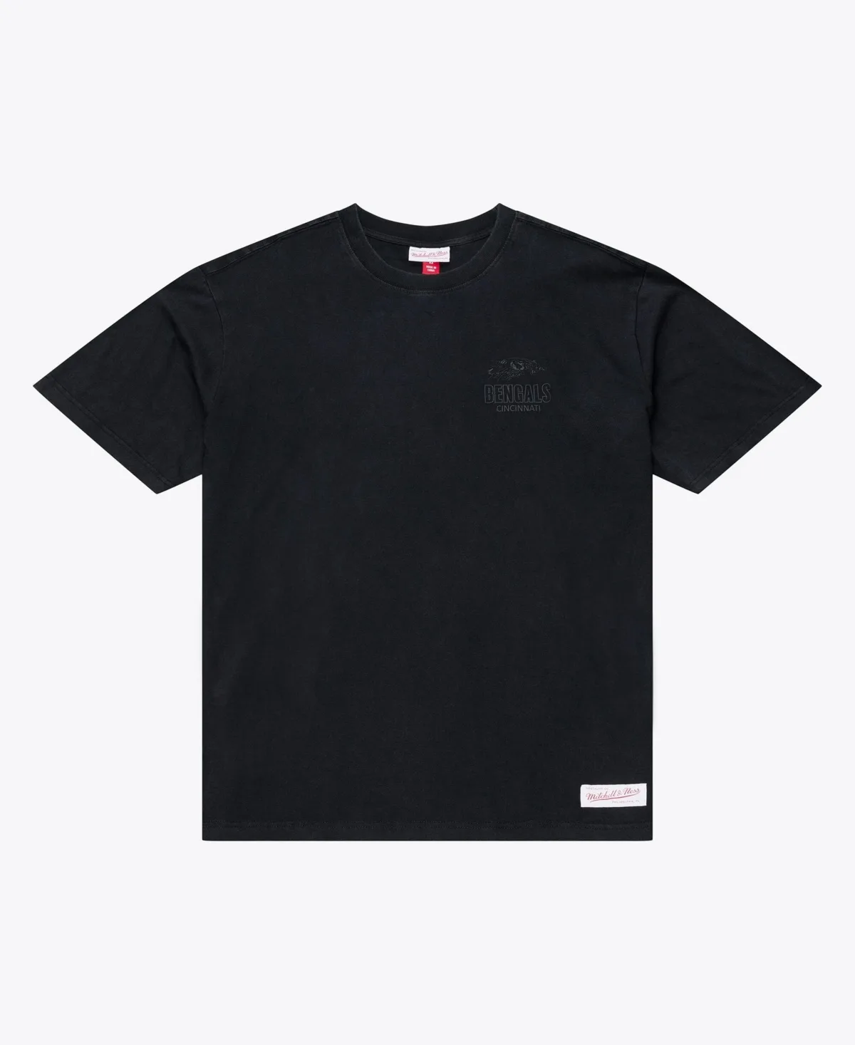 Cincinnati Bengals Core Essentials Micro Logo T-Shirt by Mitchell & Ness