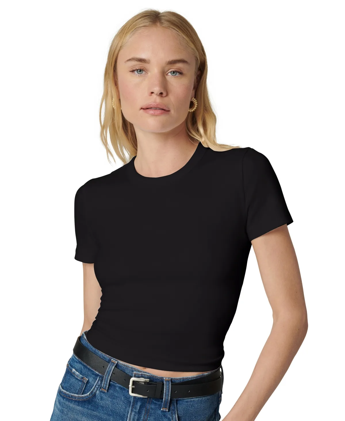 Baby Tee Cropped Short-Sleeve T-Shirt by Joe's Jeans
