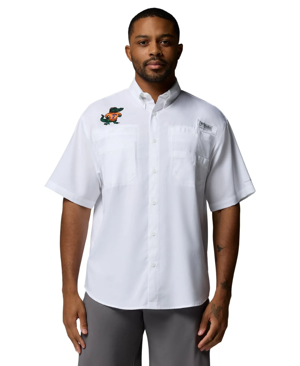 Florida Gators Tamiami Omni-Shade Button-Down Shirt by Columbia