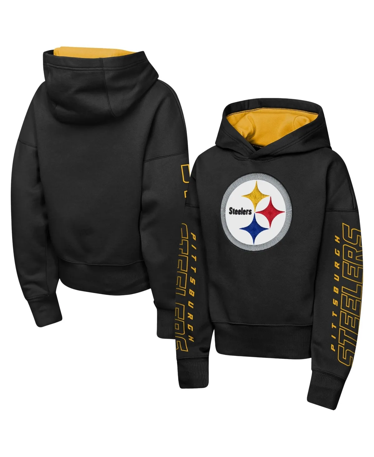 Pittsburgh Steelers Miss Tailgate Color Block Hoodie by Outerstuff