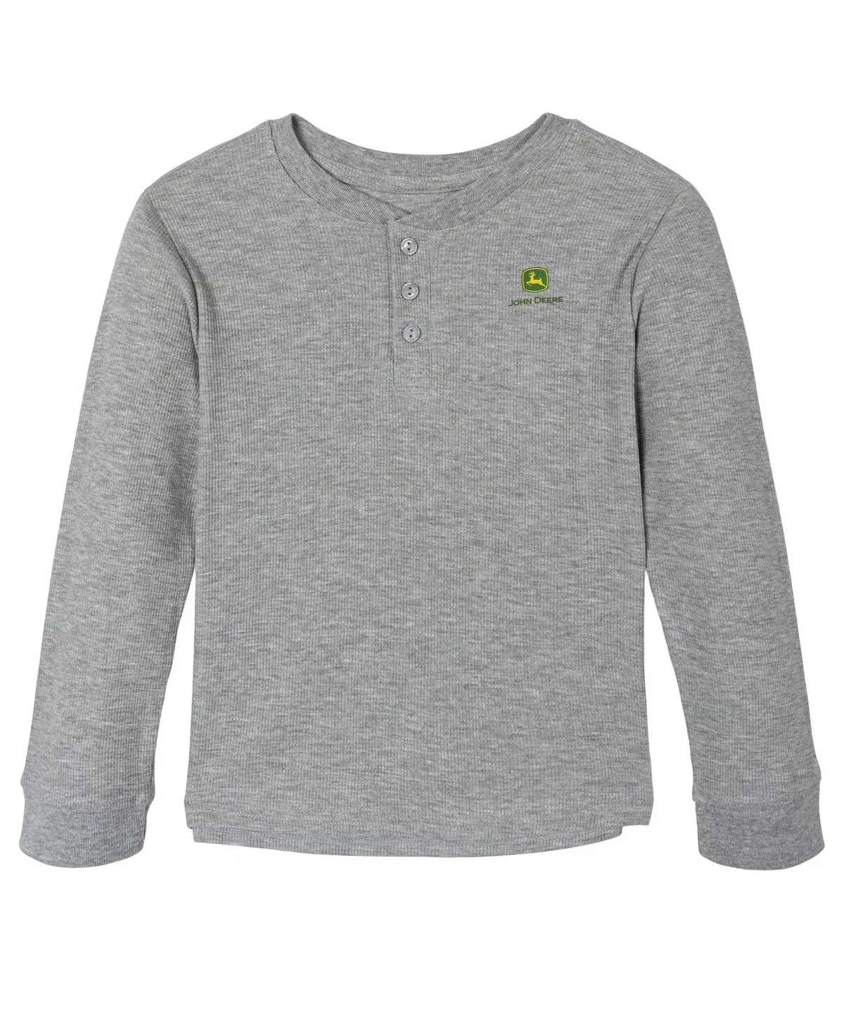 John Deere Waffle-Knit Long-Sleeve Henley by John Deere