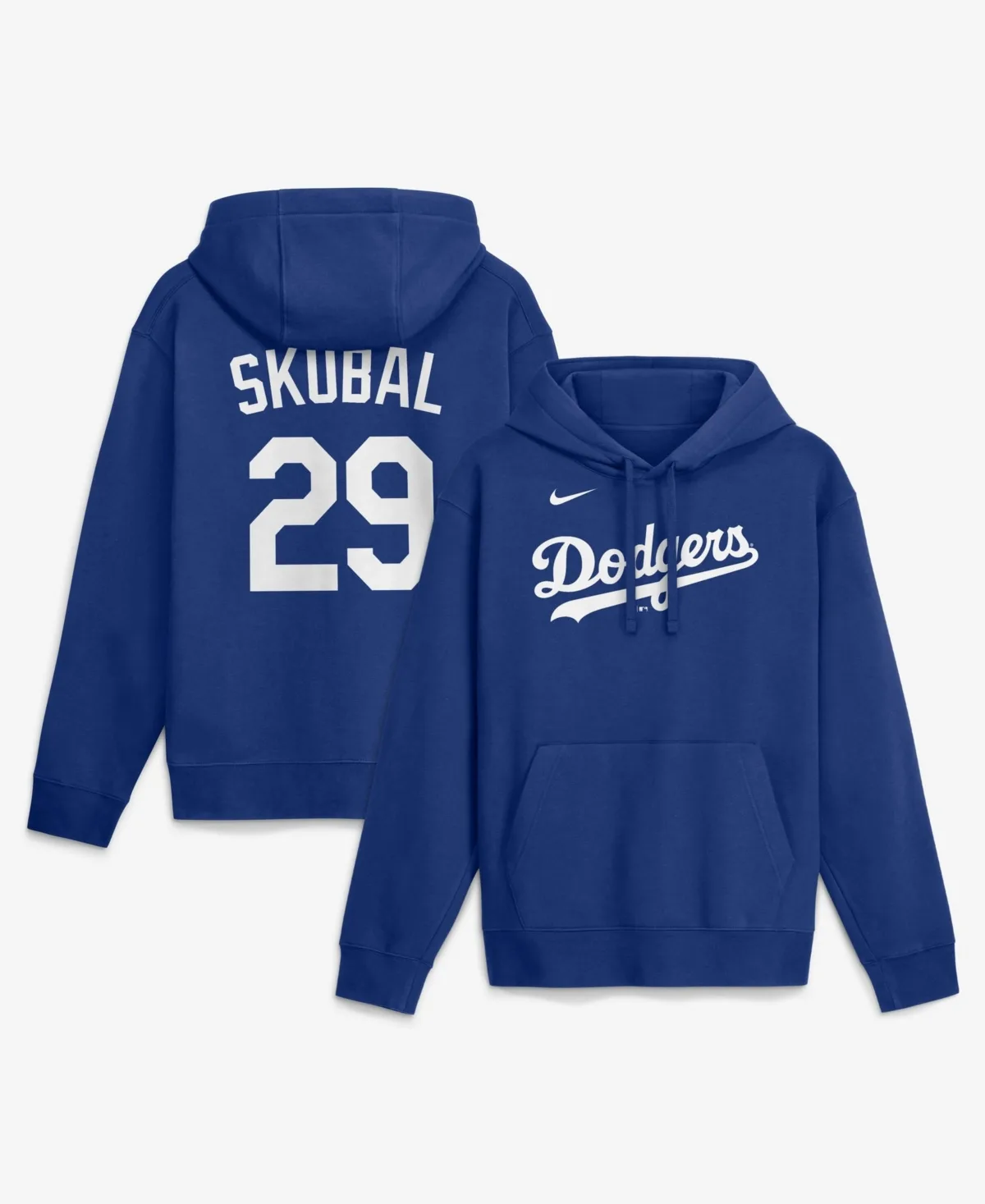 Tarik Skubal Royal Los Angeles Dodgers Home Name & Number Club Fleece Hoodie by Nike