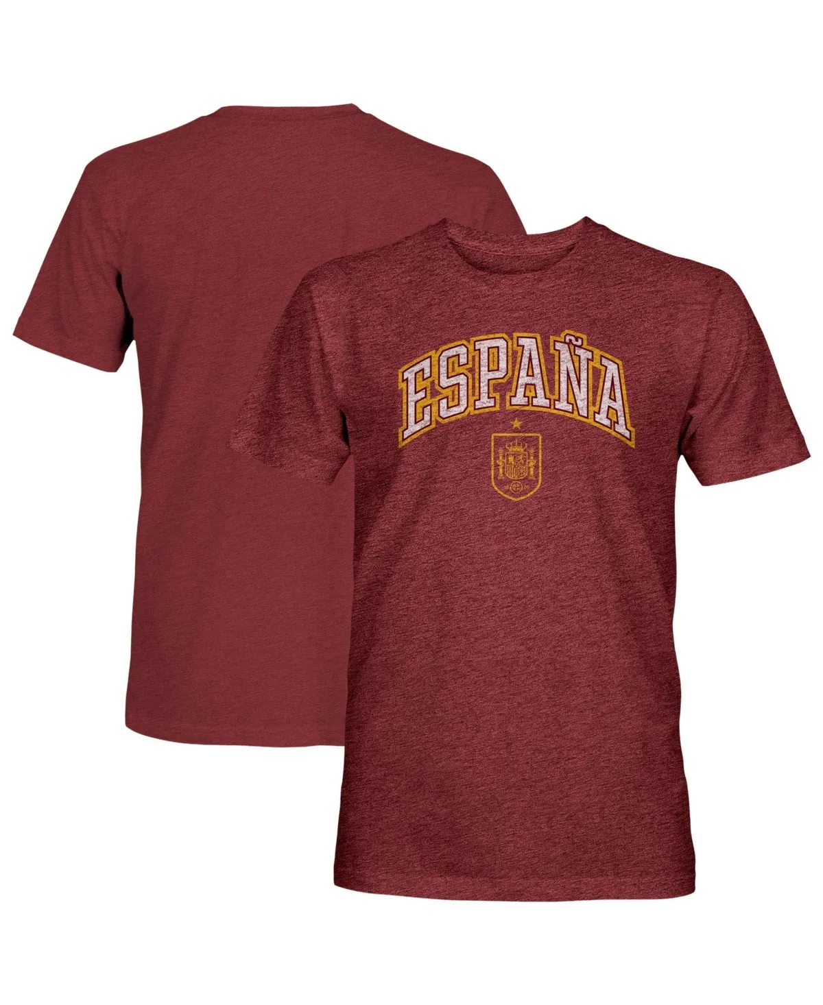 Spain National Team Athletic Wordmark Vintage Tri-Blend T-Shirt by 1863fc