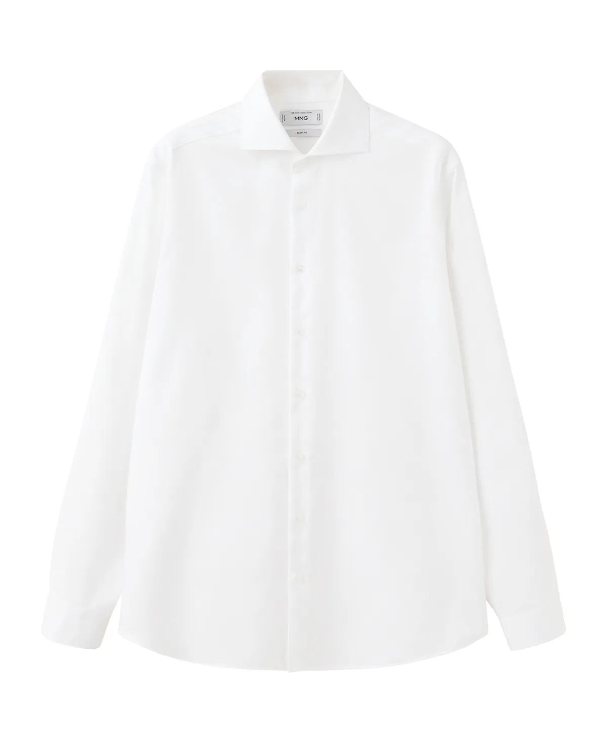 Camisa Delta Slim-Fit Spread Collar Dress Shirt by Mango