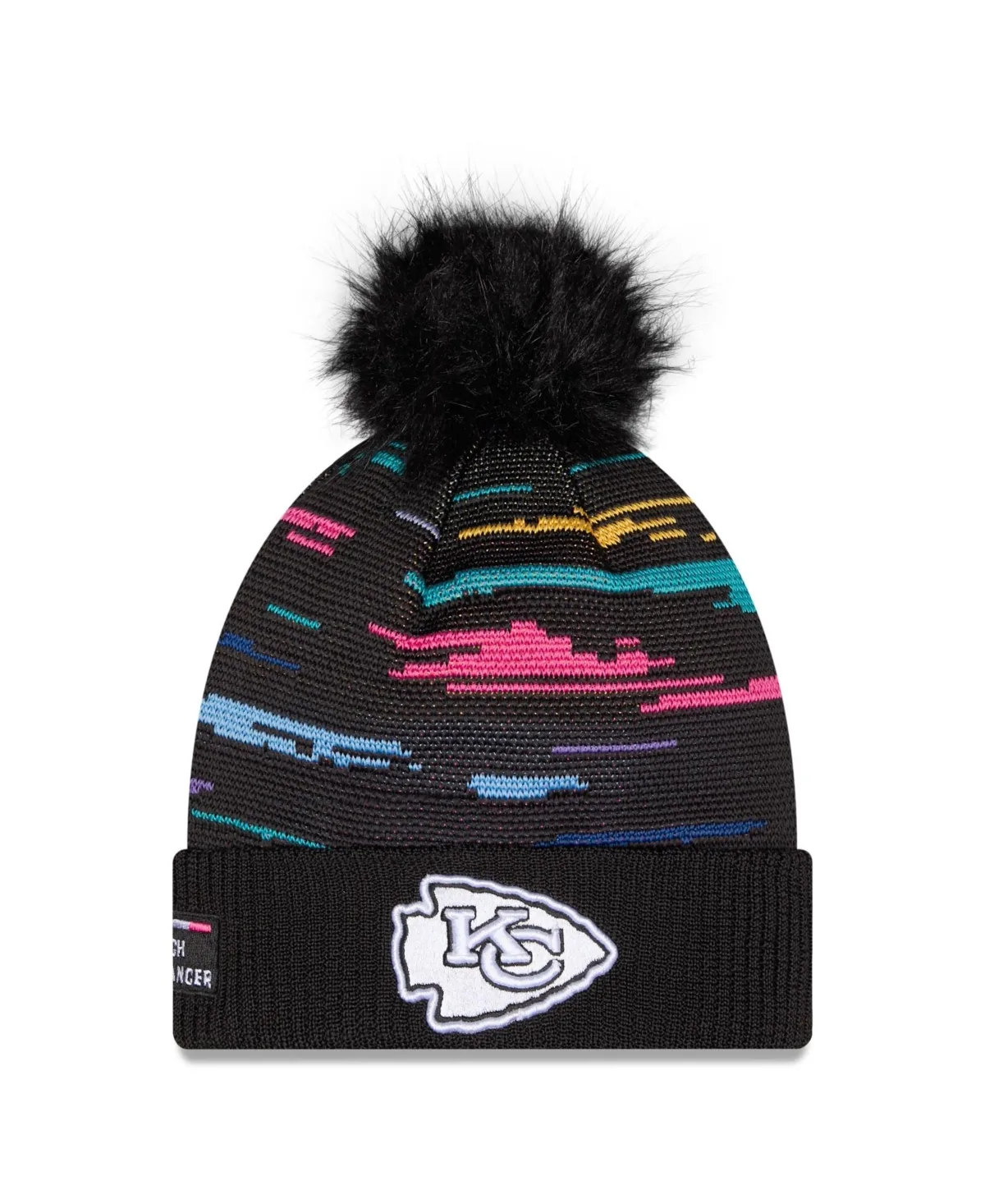 Kansas City Chiefs 2026 Nfl Crucial Catch Cuffed Knit with Pom Hat by New Era