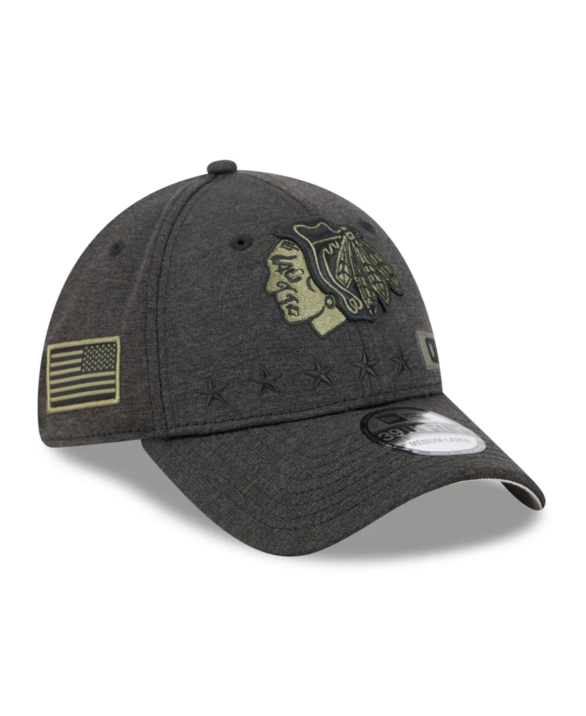Chicago Blackhawks Stealth Mode Flex 39Thirty Stretch Hat by New Era