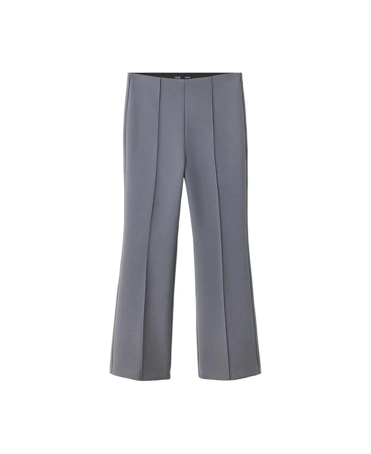 High-Rise Straight-Leg Seam-Detail Pants by Mango