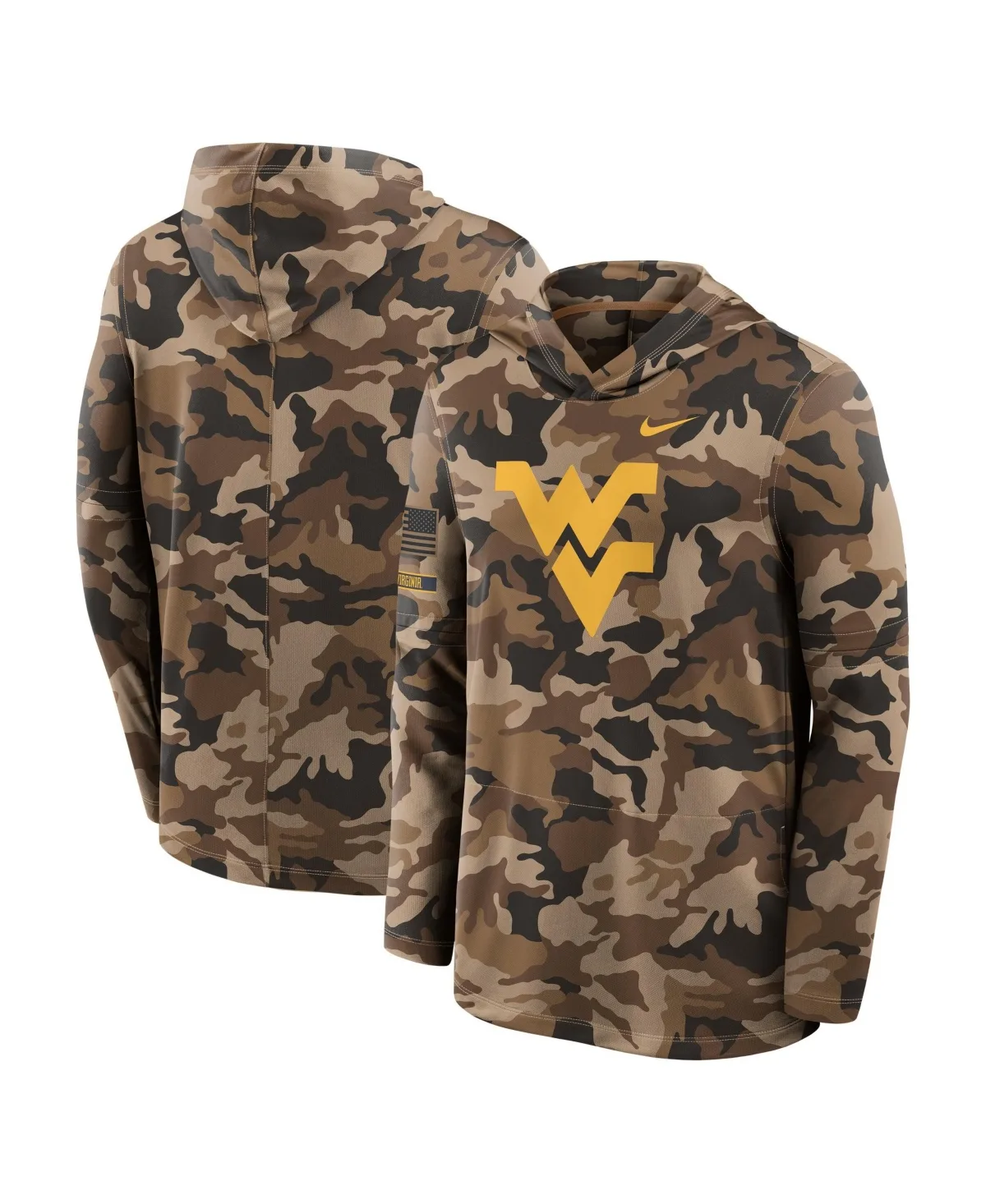West Virginia Mountaineers 2026 Appreciation Sideline Dri-Fit Hooded Long-Sleeve T-Shirt by Nike