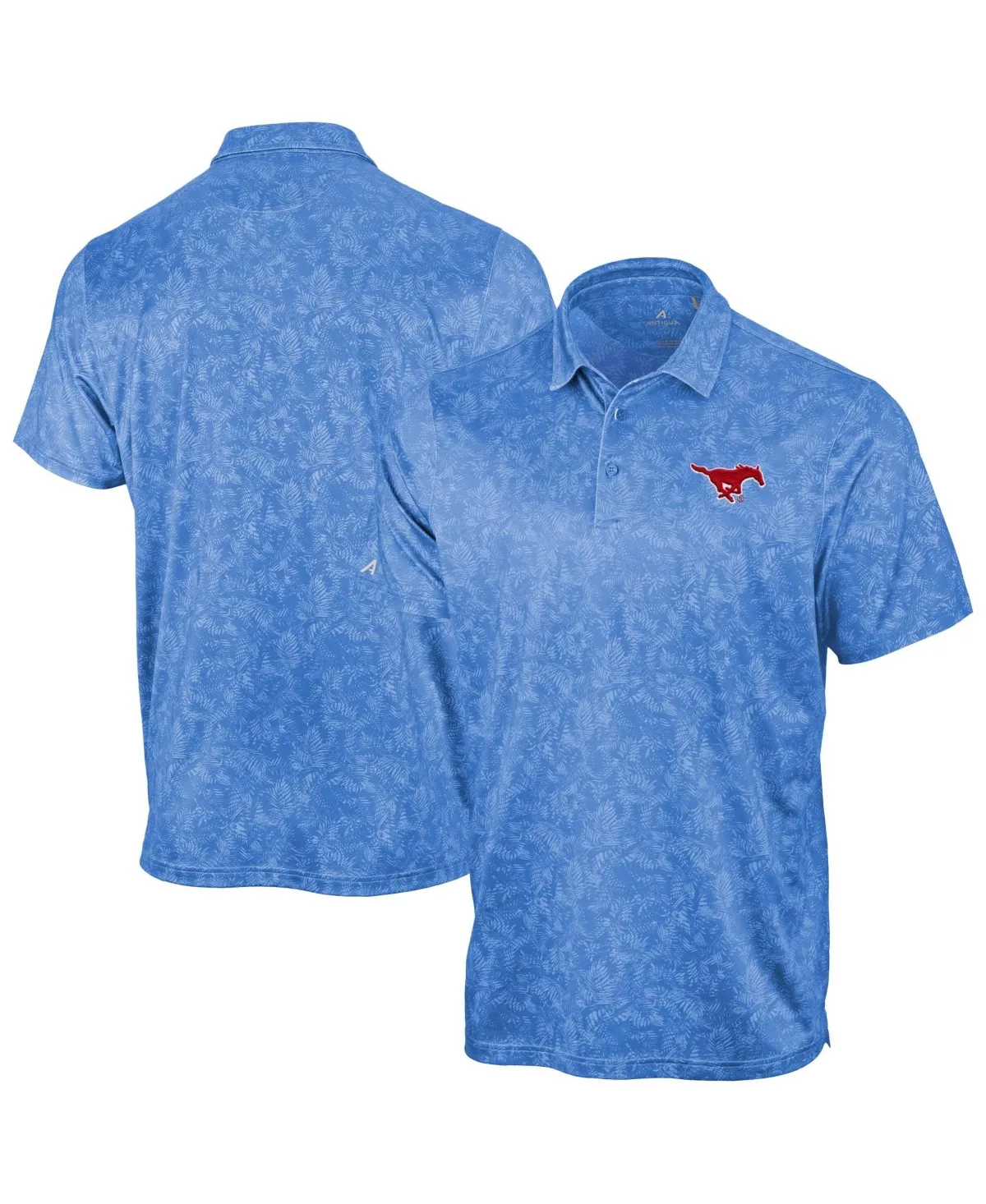 SMU Mustangs Lush Polo Shirt by Antigua