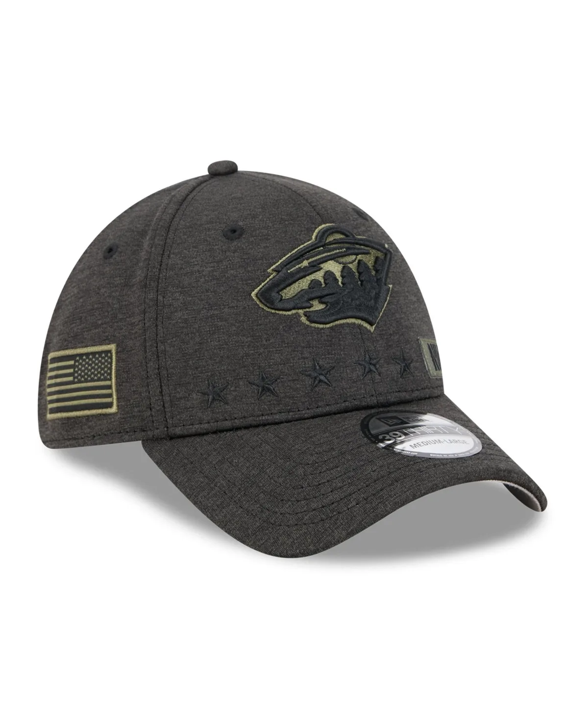 Minnesota Wild Stealth Mode Flex 39Thirty Stretch Hat by New Era