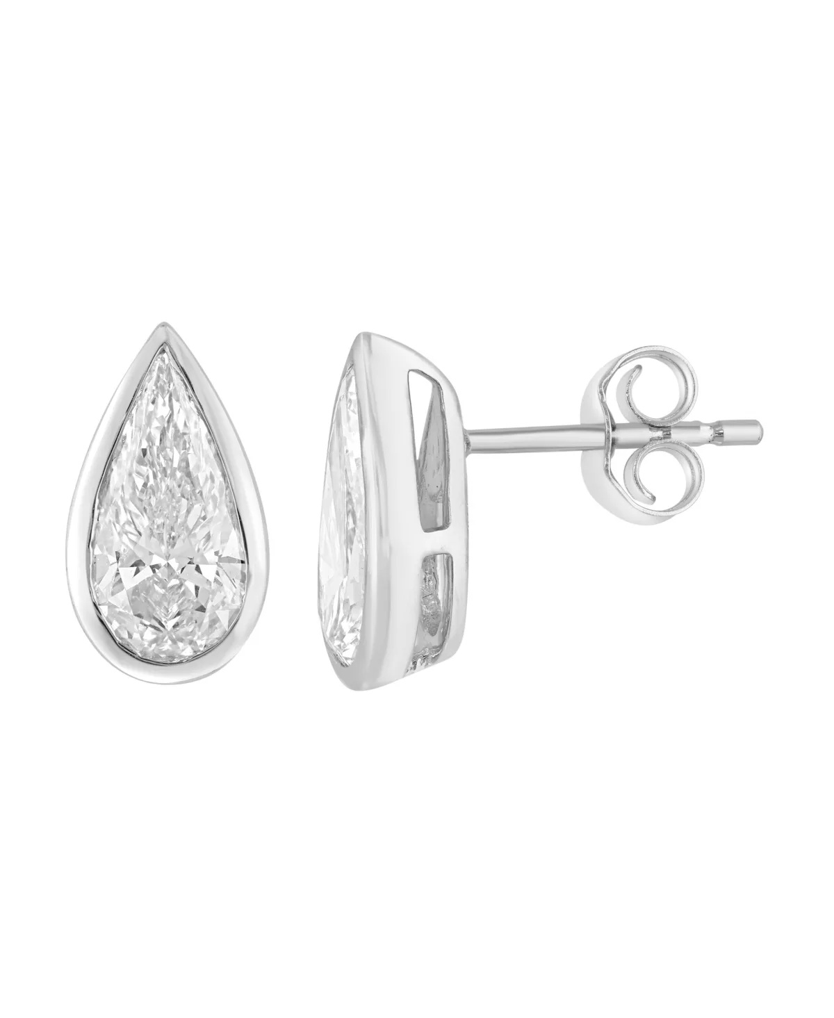 Lab Grown Diamond Pear Stud Earrings (1-7/8 ct. t.w.) in 14k Yellow Gold by Effy