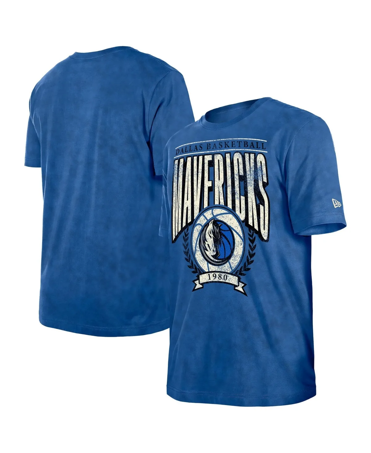 Dallas Mavericks Throwback Vintage Boxy Mineral Wash T-Shirt by New Era