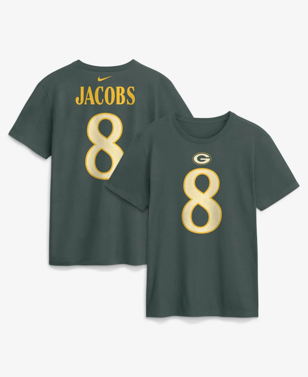 Josh Jacobs Green Bay Packers 2026 Rivalries Collection Player Name & Number T-Shirt by Nike
