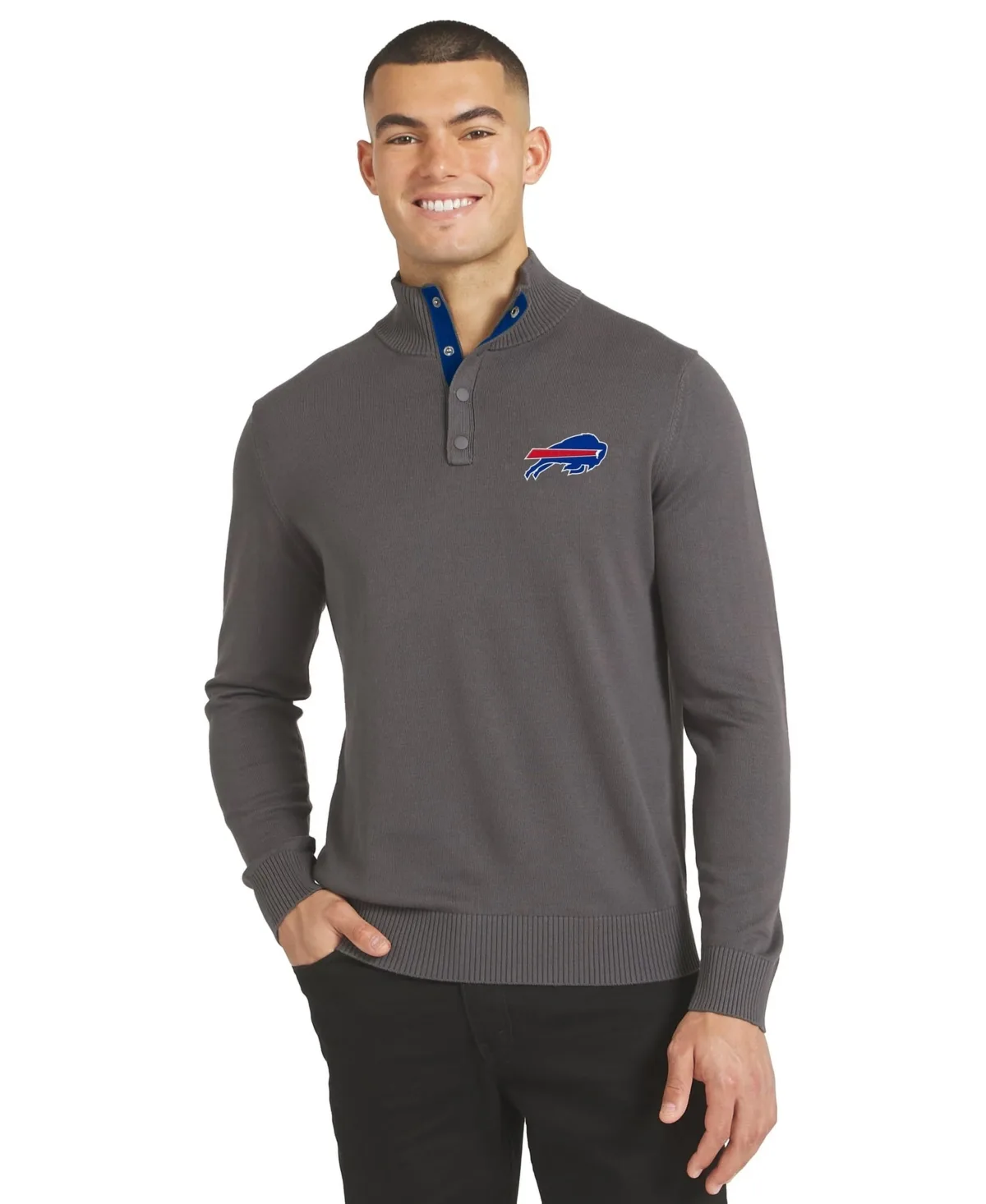 Buffalo Bills Sideline Quarter-Snap Sweater by J Palmer