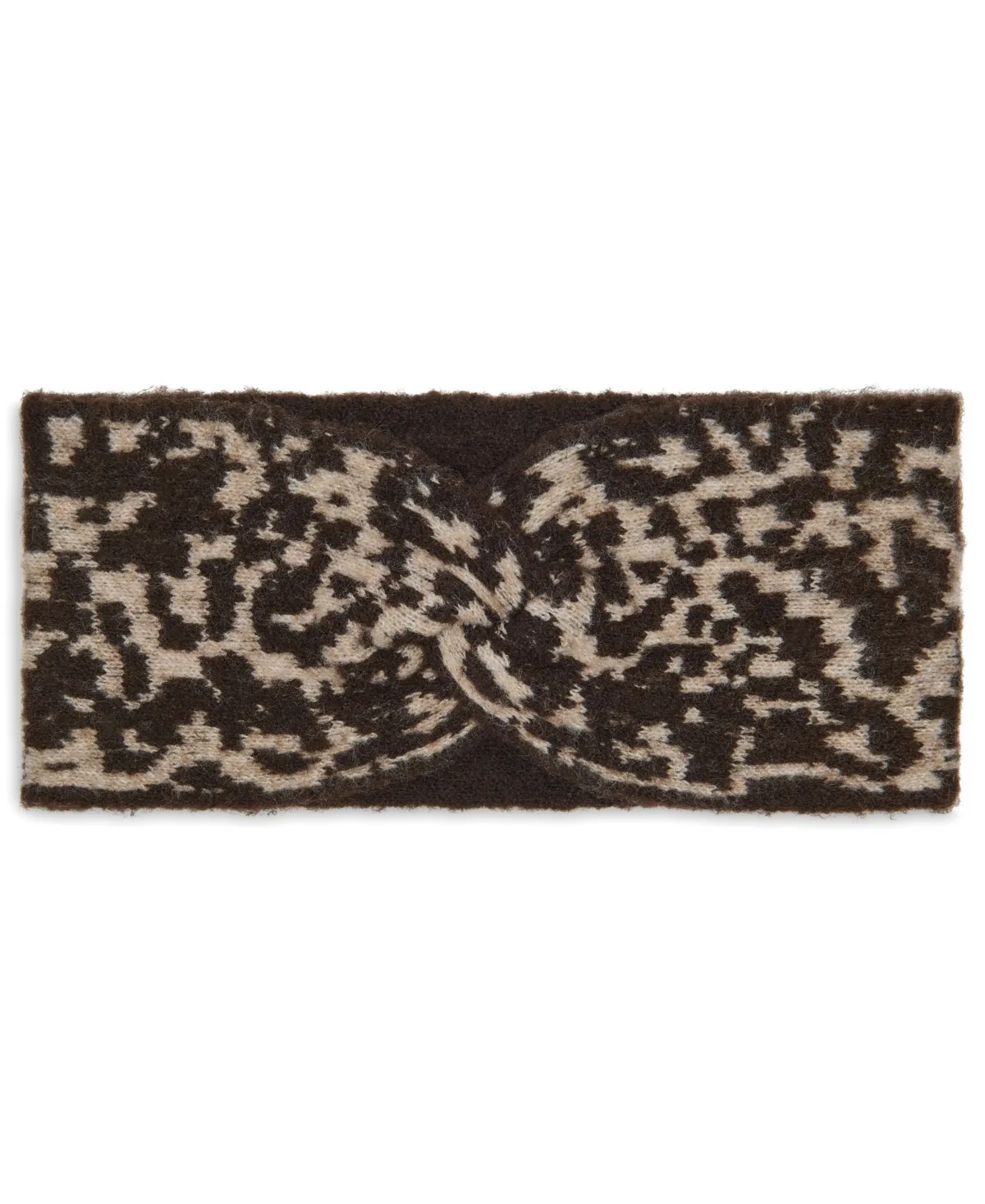 Winter Leopard-Print Stretch Fit Headband by DKNY