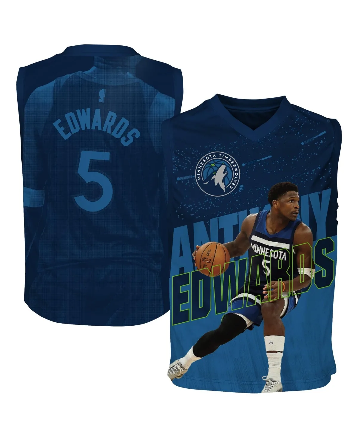 Anthony Edwards Minnesota Timberwolves Icon Play Jersey by Outerstuff
