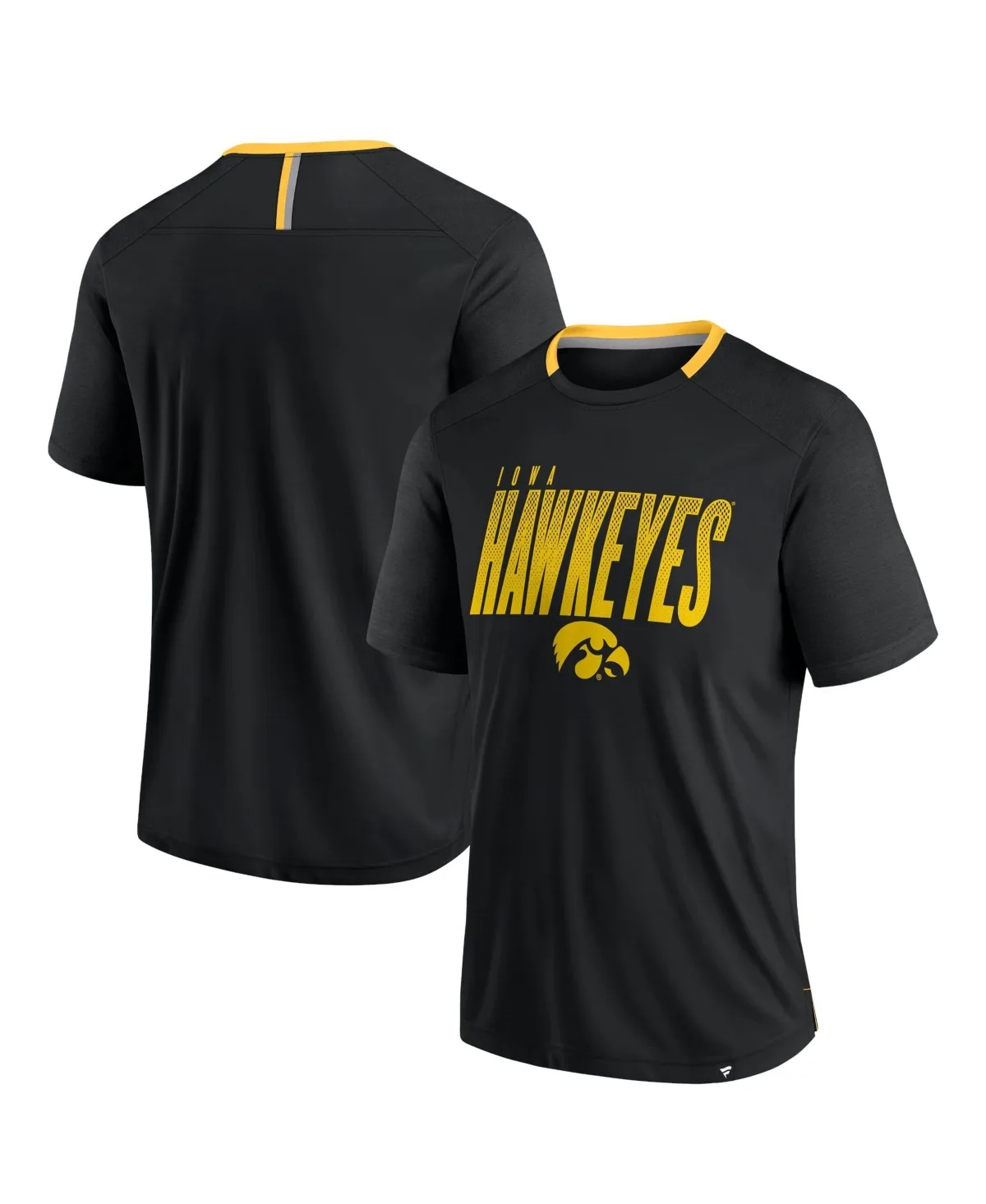 Iowa Hawkeyes Defender Fade Slant T-Shirt by Fanatics